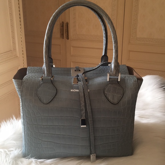 Michael Kors Collection Handbags - NWT Michael Kors Collection Miranda Crocodile Tote